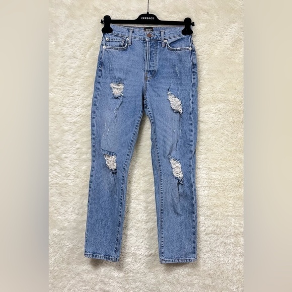 Urban Outfitters BDG High Rise Slim Straight Distressed Jeans - Picture 3 of 11